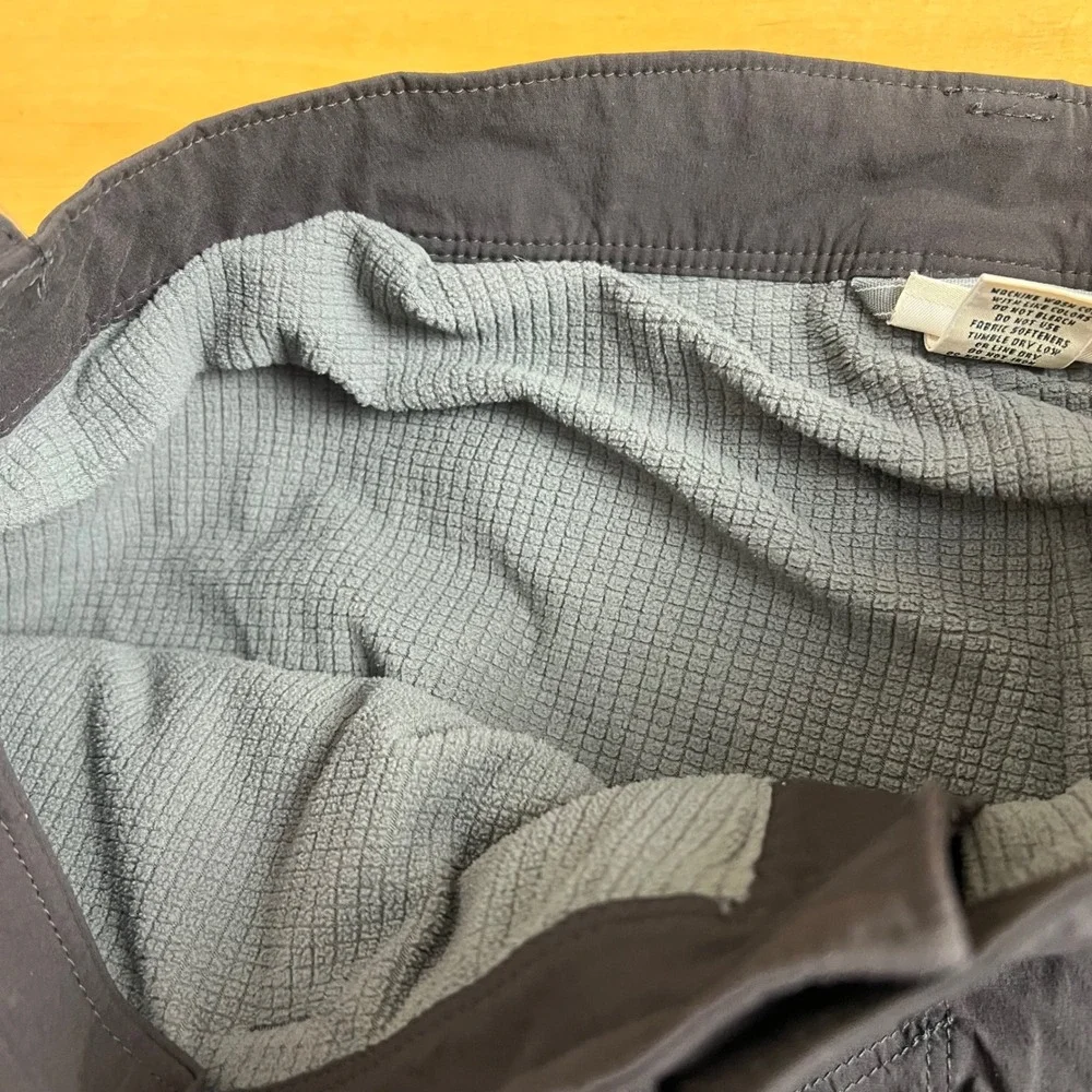 LL Bean Cargo Pants Cresta Fleece Lined Mens Size 34x29 Dark Gray Hiking 508240